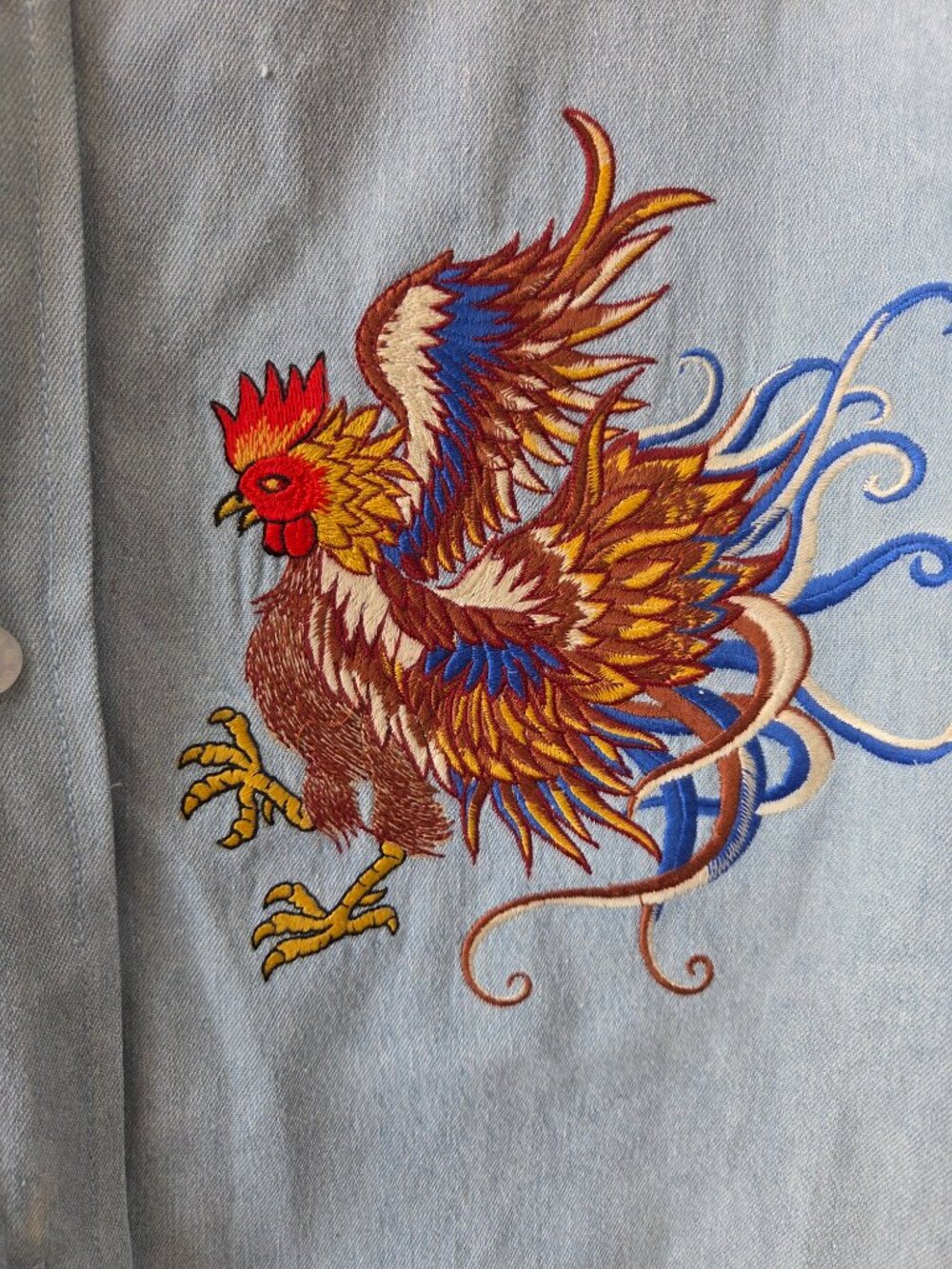 Ordnry "Far From Ordinary" Phoenix Embroidered Western Shirt Men's Size L - Picture 3 of 8